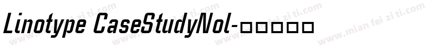 Linotype CaseStudyNol字体转换